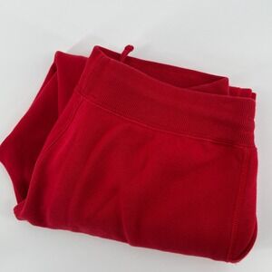 Polo Ralph Lauren Jogger Pants Womens M Red Fleece Pony Logo Sweatpants